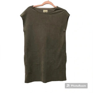 Aritizia Wilfred  free faux suede shift dress size small